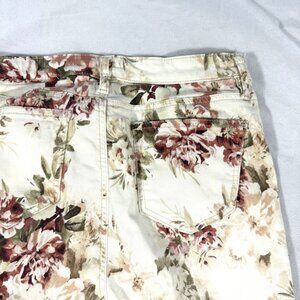 Buffalo David Bitton Womens Jeans 6/28 Floral High Rise Stretch Ankle Skinny